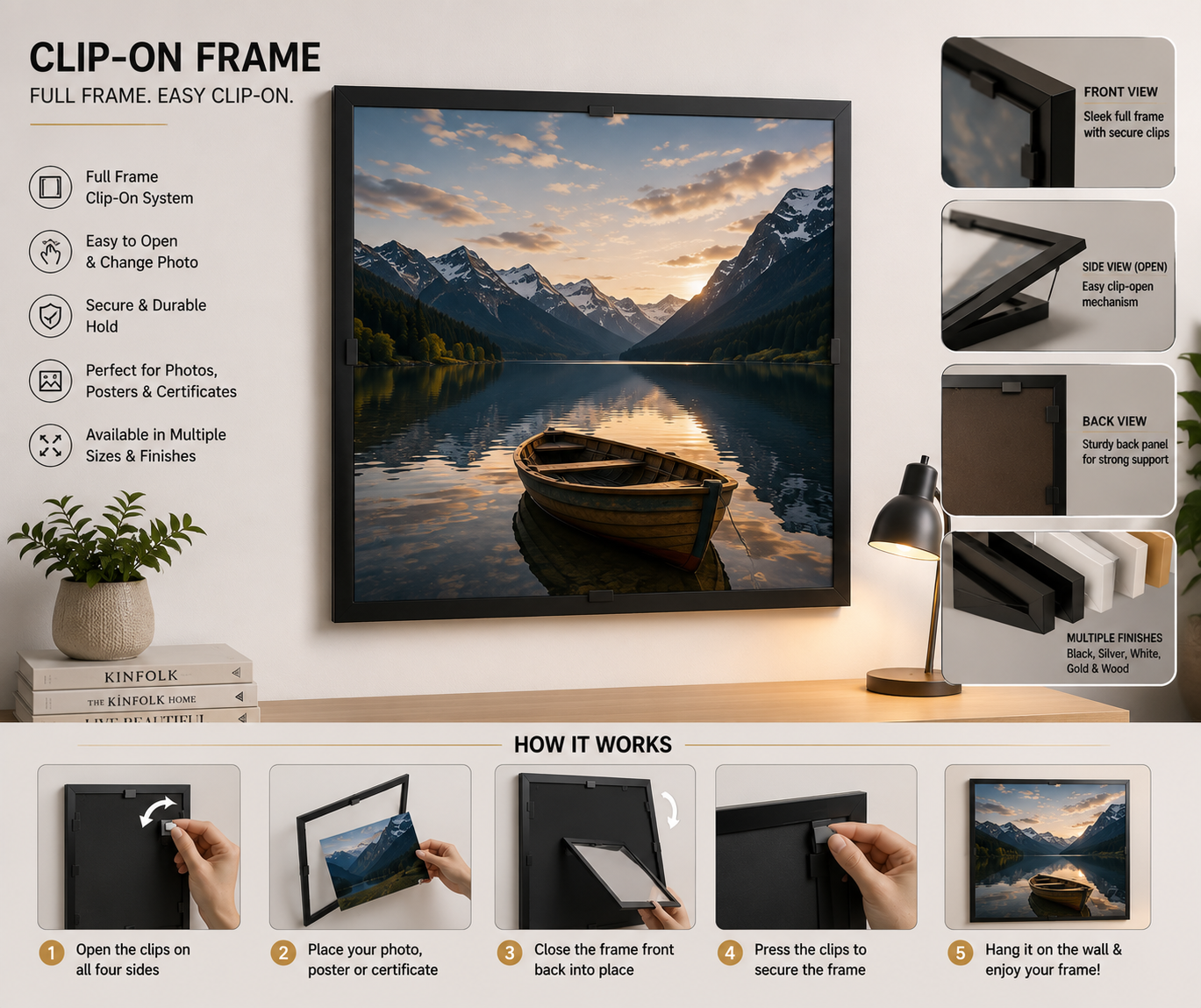 Clip-On Photo Framing